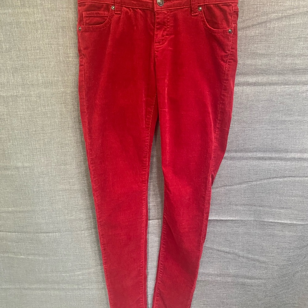 LC Lauren Conrad Vibrant Red Skinny Jeans